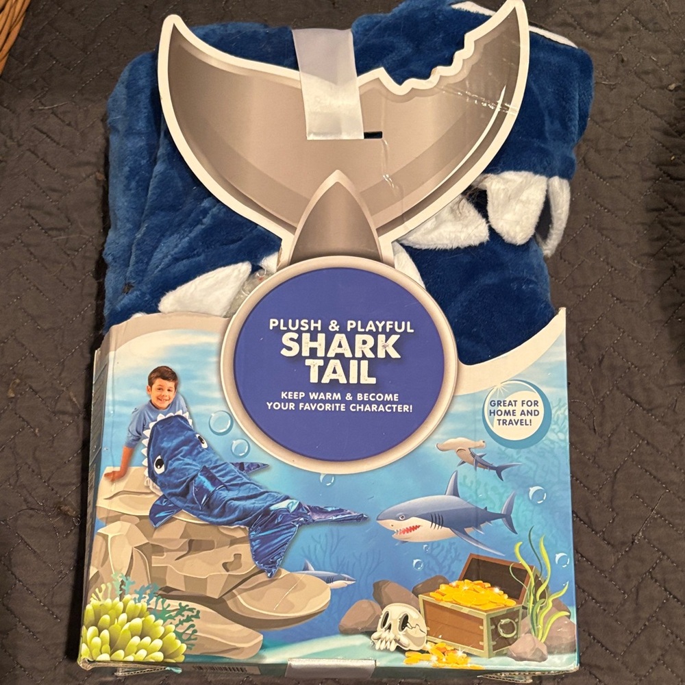 Plush & Playful Shark Tail Blanket